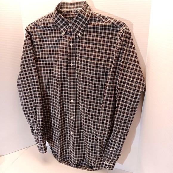 Lauren Ralph Lauren Shirt Mens S Plaid Button Down Classic Fit Non Iron Long Slv - Picture 3 of 8